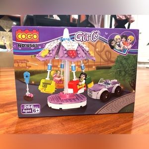 Merry go round building blocks for kids compatible with lego blocks 266 pieces